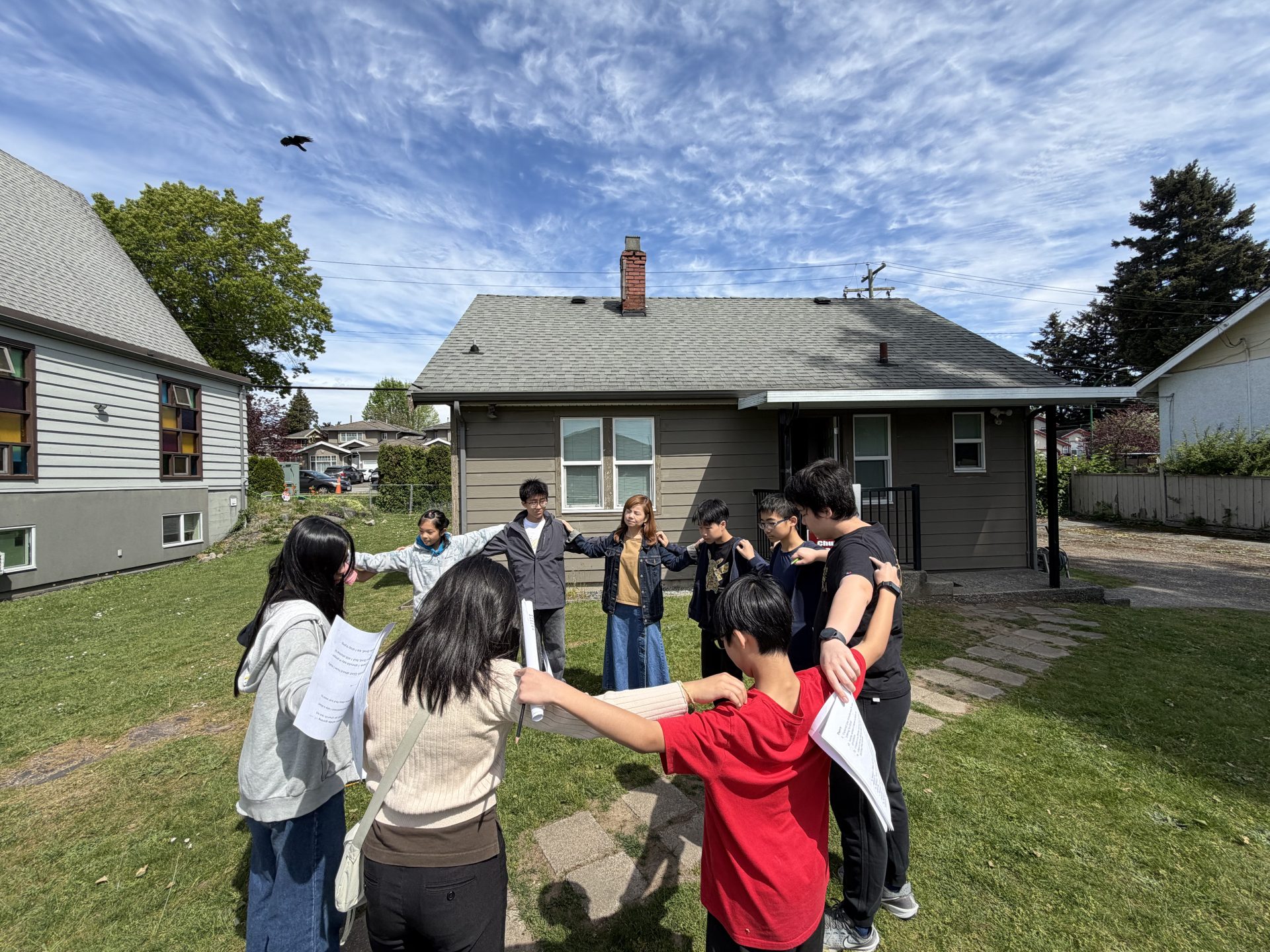 SPORTEF (Grades 6-9) preteen fellowship members at a gathering